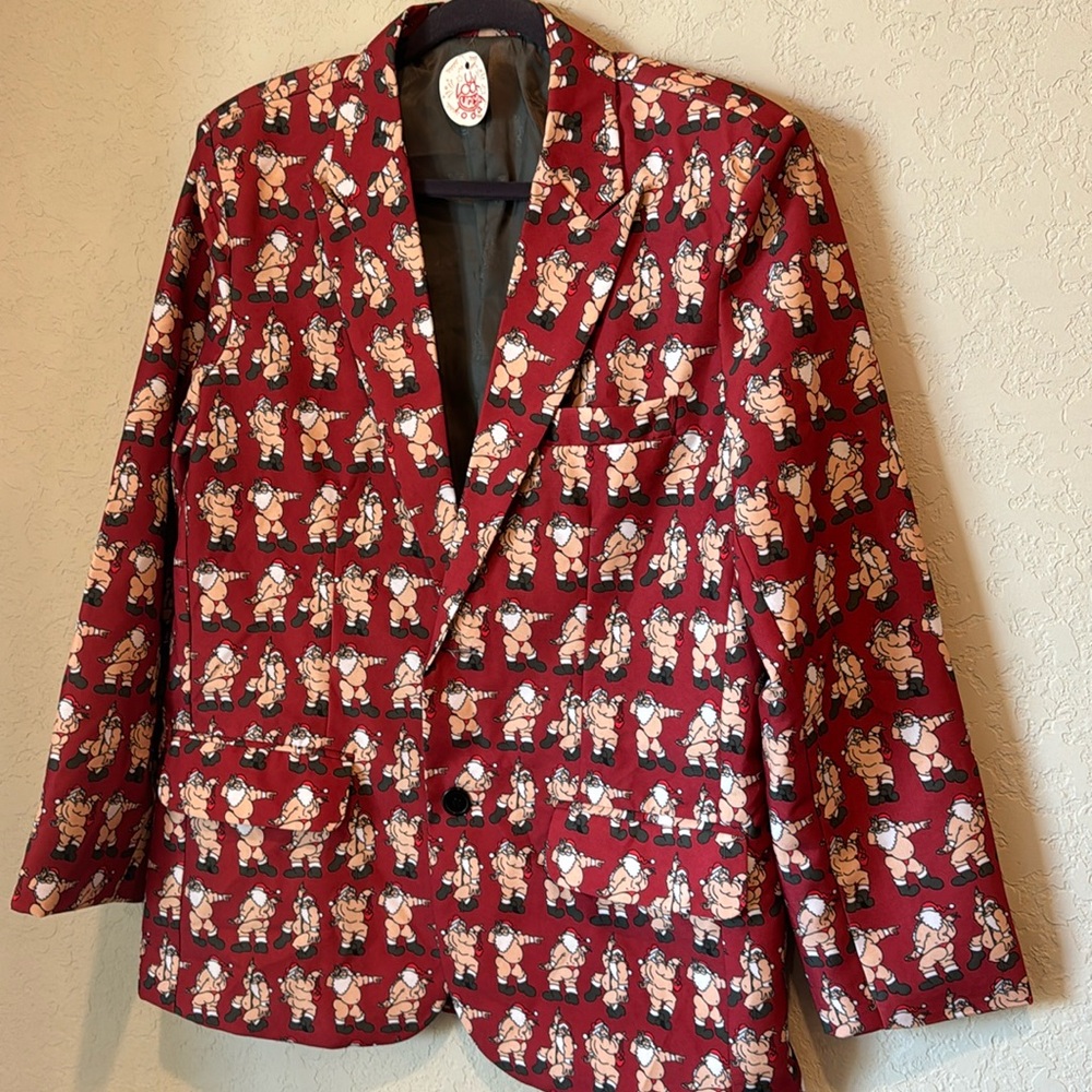 NWT Naughty Santa 3-Piece Suit | Red | Size M | Christmas Party/Costume Suit